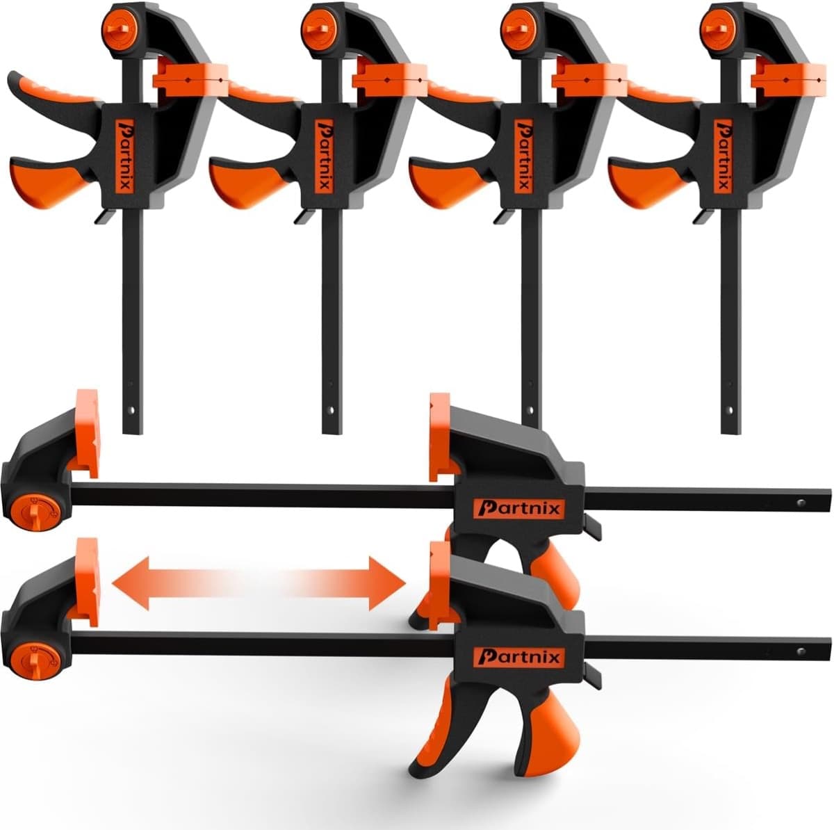 300 lb Bar Clamp Set, 6-Pack