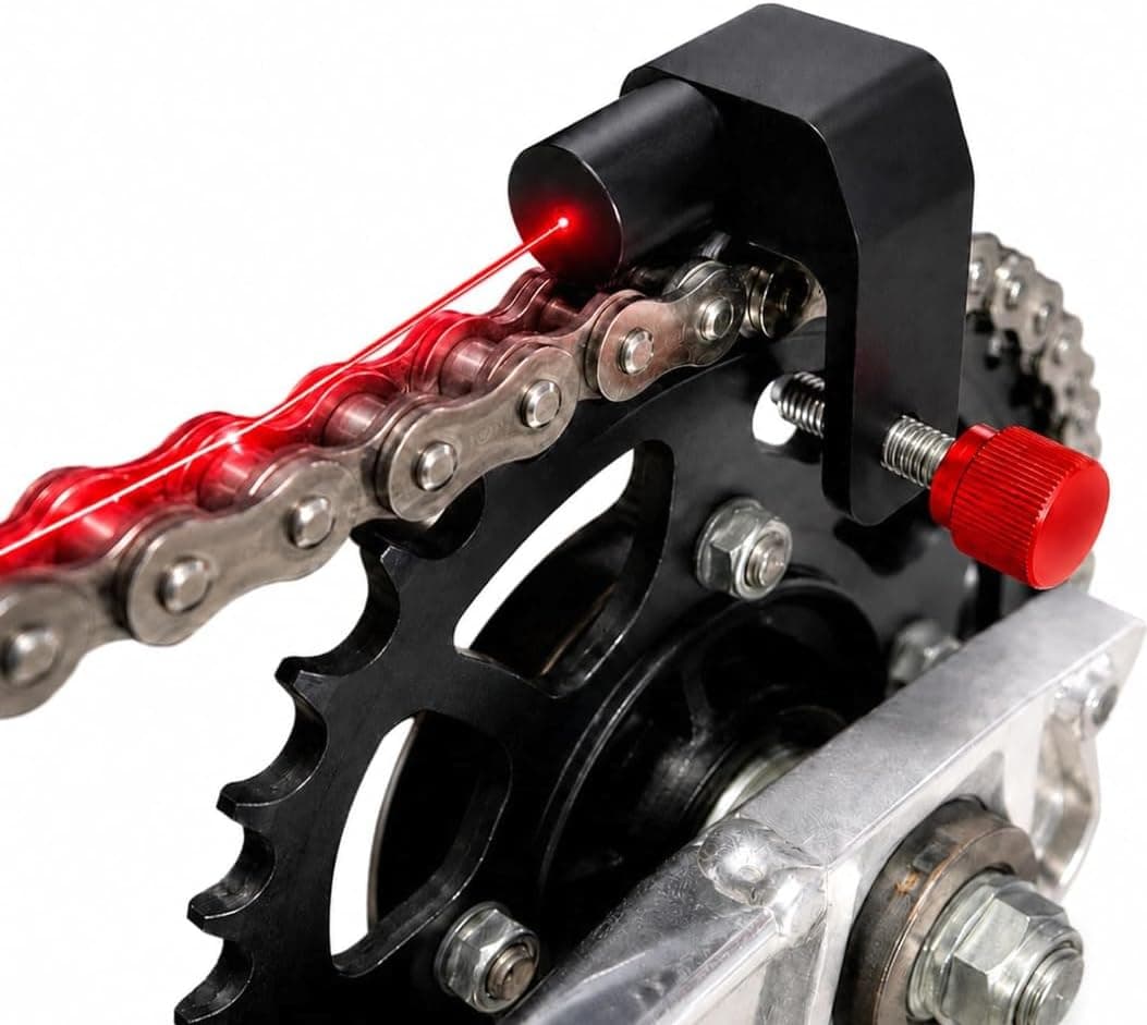 Laser Chain and Sprocket Aligner