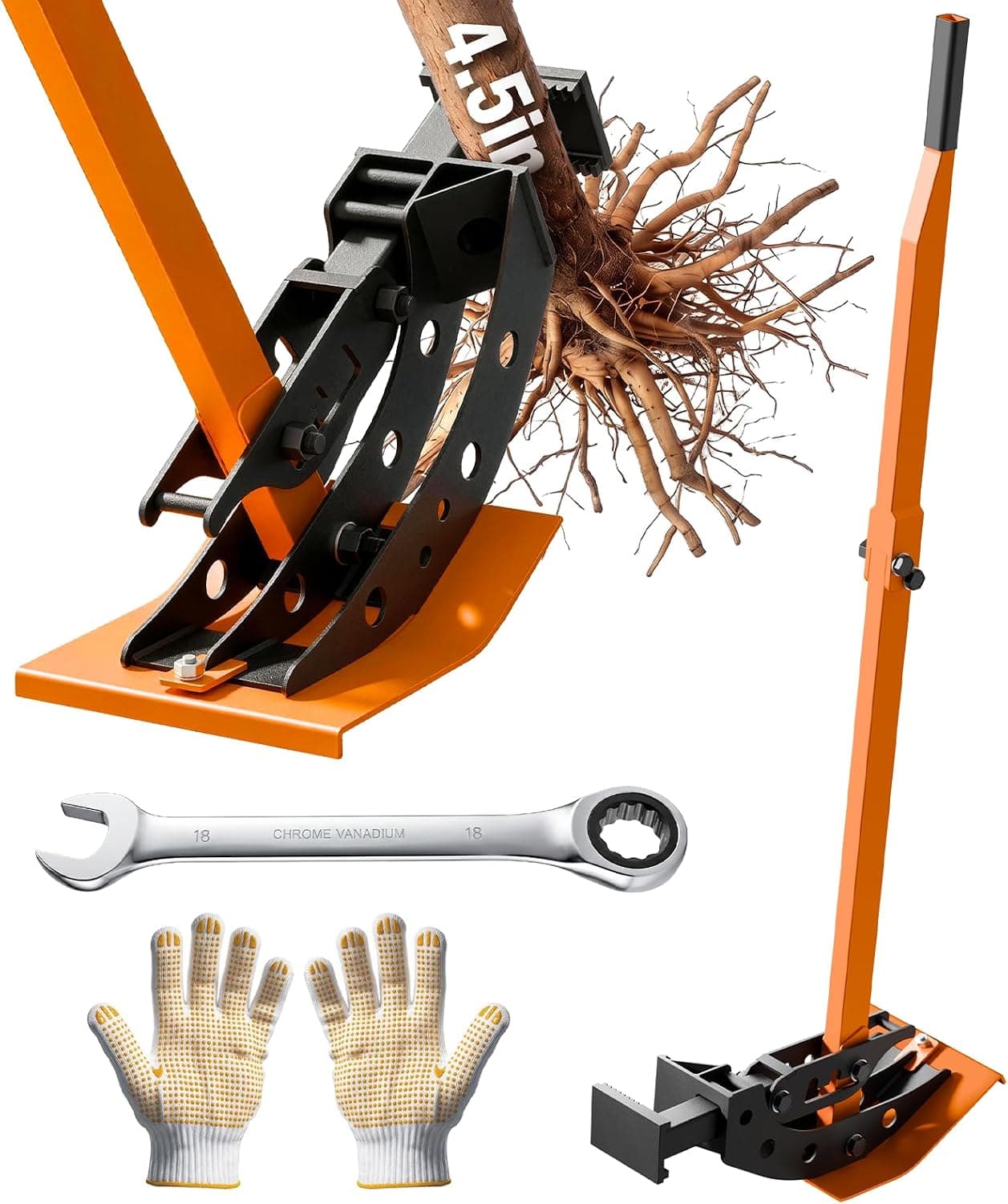 Heavy-Duty Tree Root Puller, 0 to 4.5 inch